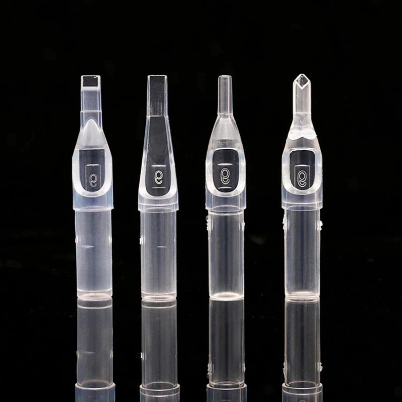 Black Bird Tattoo Transparent Disposable Tip 50pcs/box for Tattoo Needle Tube Tattoo Tip Compatible with All Common Tattoo Needles Tattoo Machines