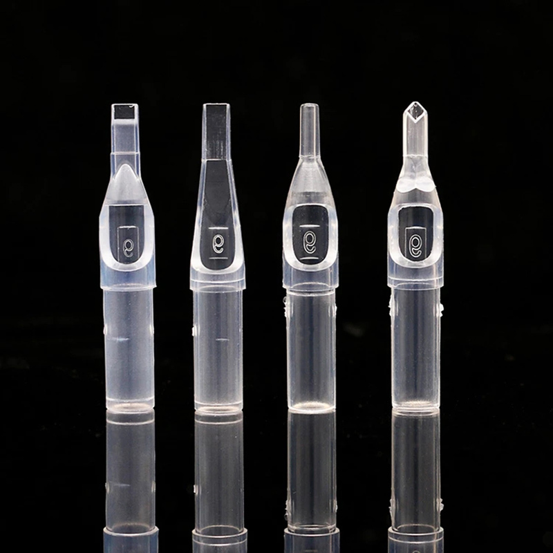 Black Bird Tattoo Transparent Disposable Tip 50pcs/box for Tattoo Needle Tube Tattoo Tip Compatible with All Common Tattoo Needles Tattoo Machines