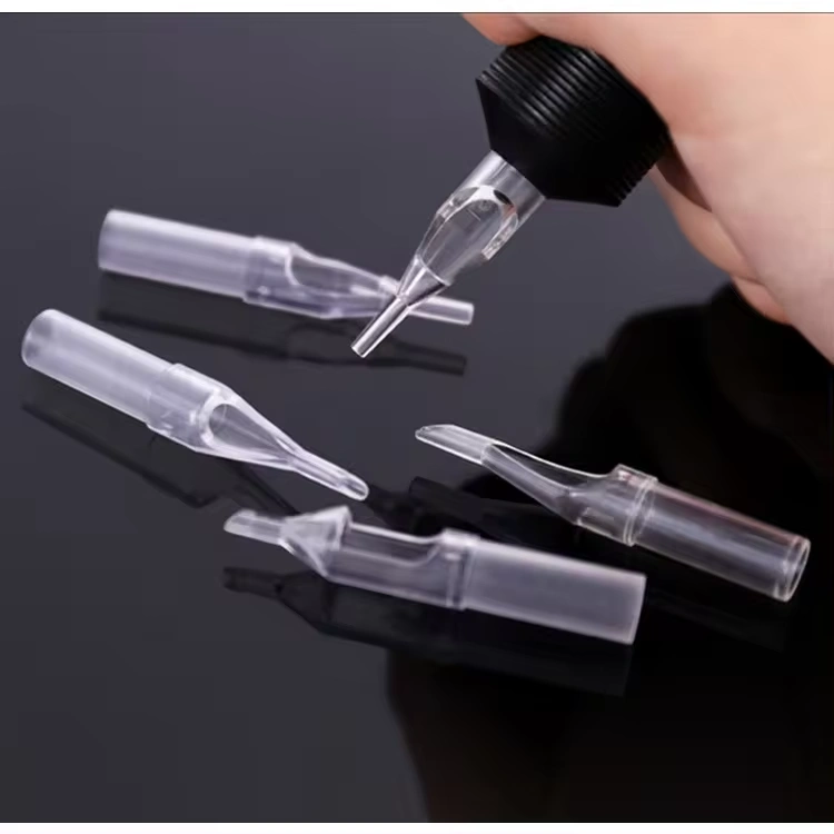 Black Bird Tattoo Transparent Disposable Tip 50pcs/box for Tattoo Needle Tube Tattoo Tip Compatible with All Common Tattoo Needles Tattoo Machines