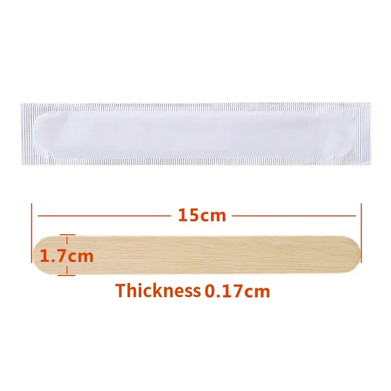 Disposable Wooden Tongue Depressor Tattoo Tongue Depressor/Waxing Spatula/Wooden Stick Individually Packing Tattoo Accessories