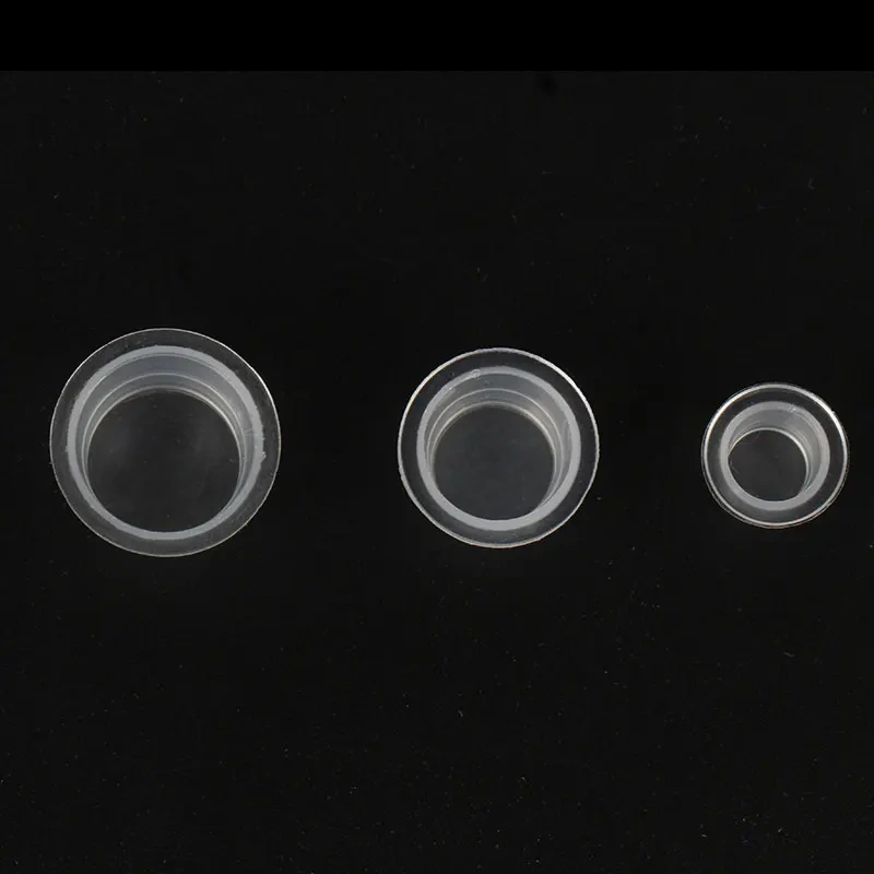 1000pcs/bag Disposable Plastic Tattoo Ink Cup Permanent Makeup L/M/S Size Transparent White Plastic Tattoo Ink Cups