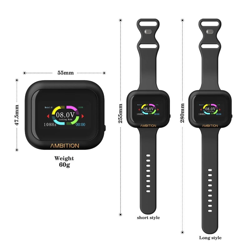 Wireless Protable Touch Screen Watch Tattoo Power Supply 1600mAh