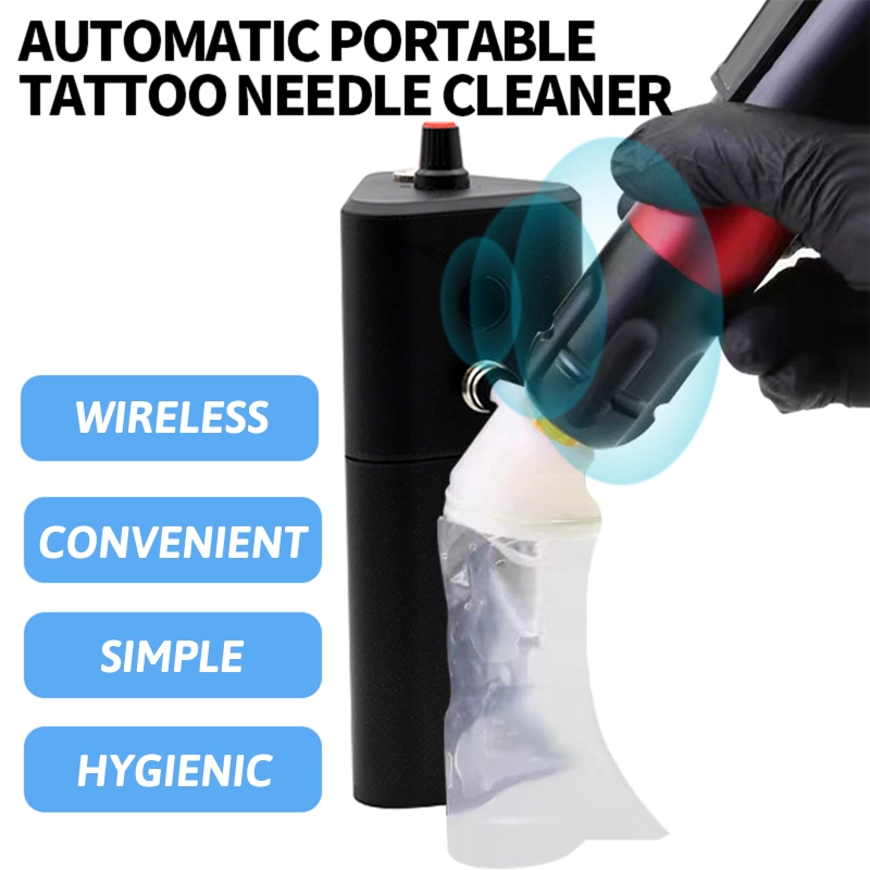 Electric Tattoo Needles Cleaner Machine Tattoo Cartridge Needle Washing Machine Tattoo Equipment Supply