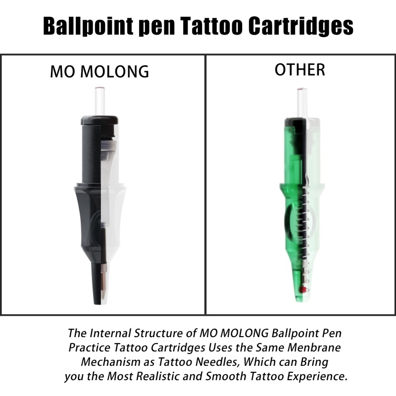 MO Ballpoint Pen Cartridges Dotwork Tattoo Practice Cartridges
