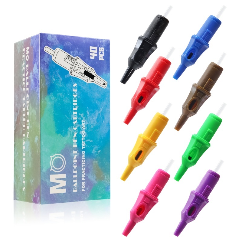 MO Ballpoint Pen Cartridges Dotwork Tattoo Practice Cartridges