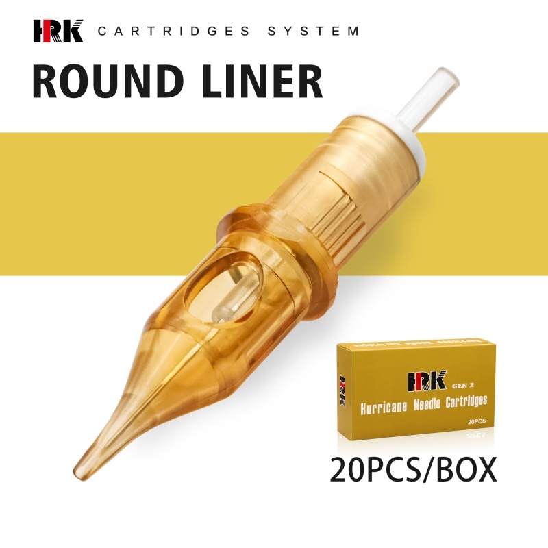 20pcs/box RL Yellow HRK Gen 2 Tattoo Cartridge Needles