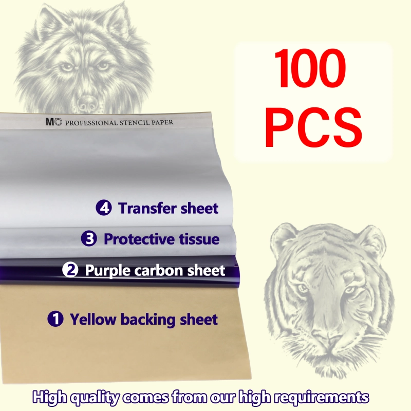 100pcs/box Mo Tattoo Stencil Transfer Paper Printer Thermal Paper