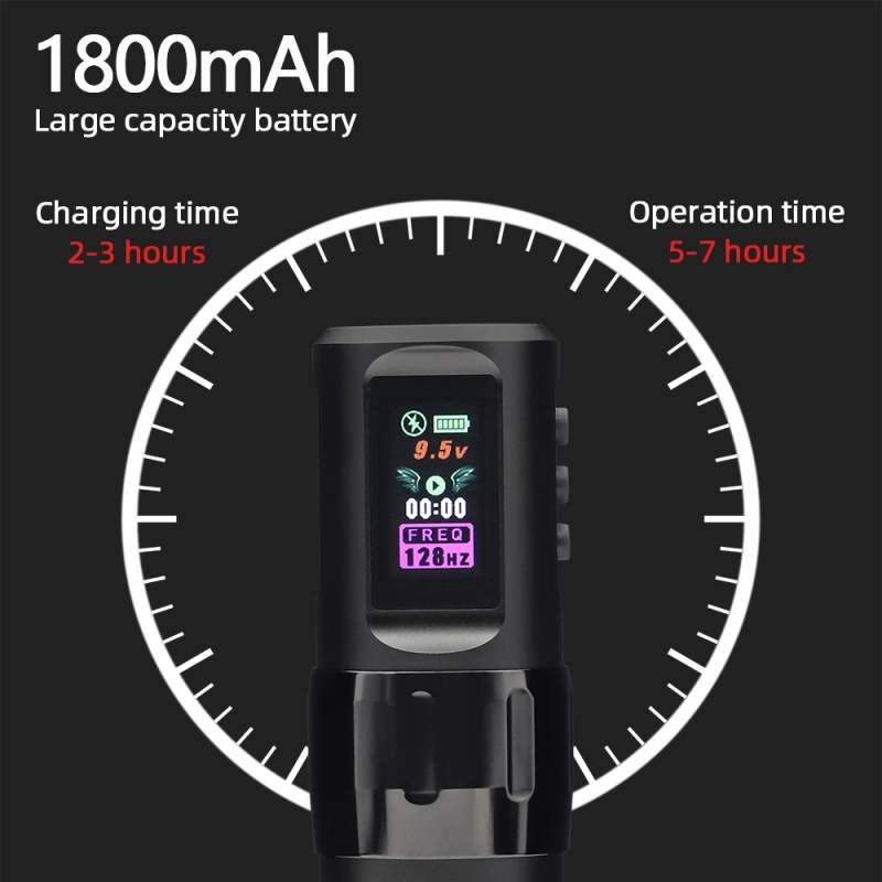 LBB S20 Smart Wireless Tattoo Pen Machine Dual Battery 1800mAh