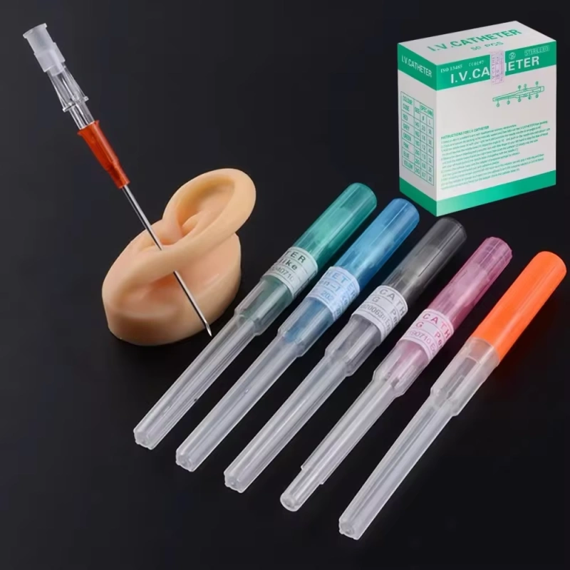 Piercing Needles I.V Catheter Piercing Needles Disposable Sterilised Catheter Needle Body Jewelry Piercing Nose Piercing Stainless Steel 14G 16G 18G 20G Piercing Tool