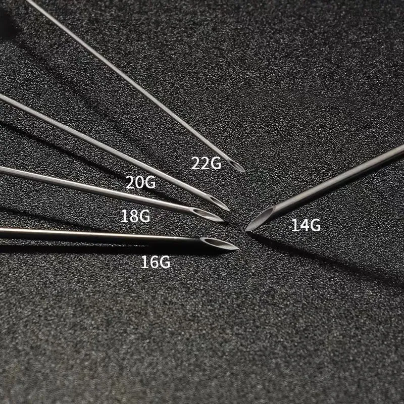 Piercing Needles I.V Catheter Piercing Needles Disposable Sterilised Catheter Needle Body Jewelry Piercing Nose Piercing Stainless Steel 14G 16G 18G 20G Piercing Tool