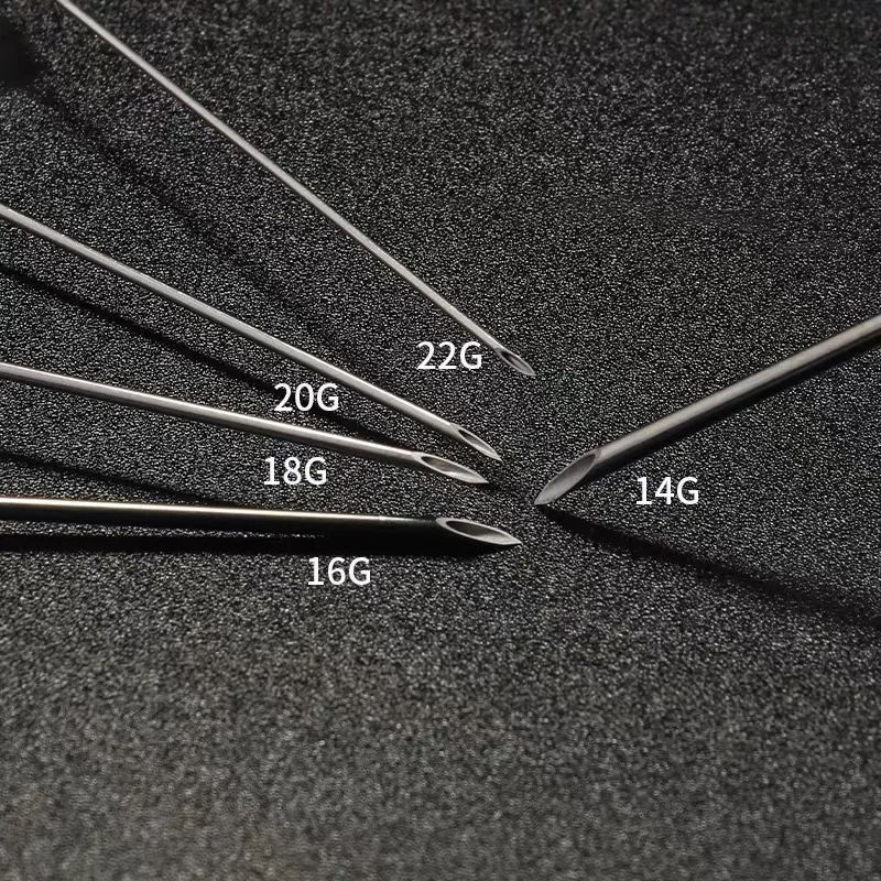 Piercing Needles I.V Catheter Piercing Needles Disposable Sterilised Catheter Needle Body Jewelry Piercing Nose Piercing Stainless Steel 14G 16G 18G 20G Piercing Tool