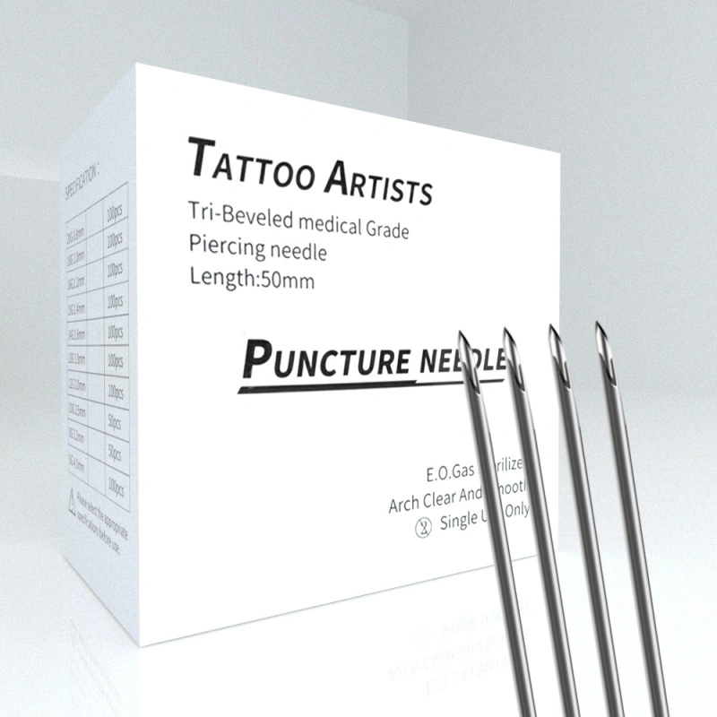 16G Sterilized 2" Body Piercing Needles -BOX OF 100