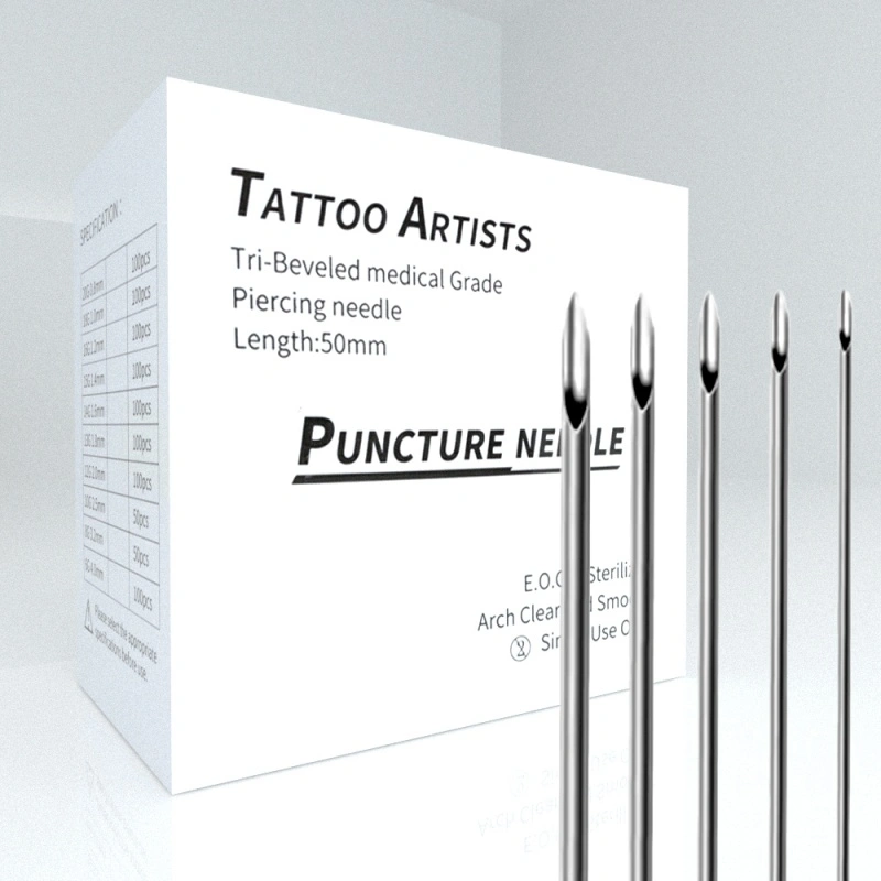 14G Sterilized 2" Body Piercing Needles -BOX OF 100