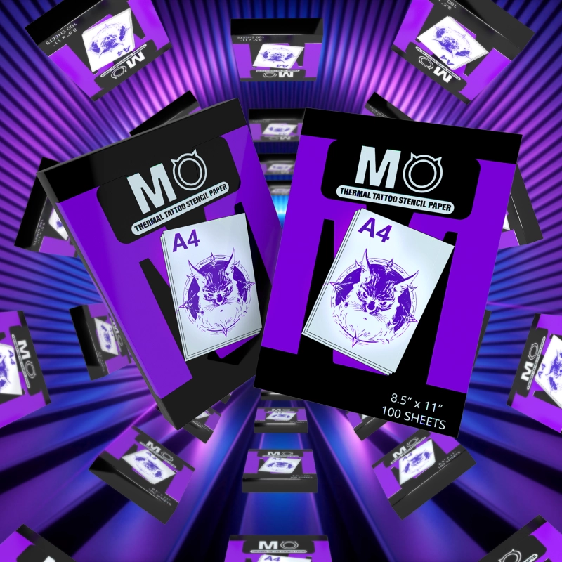 100pcs/box MO Tattoo Stencil Transfer Paper Printer Thermal Paper