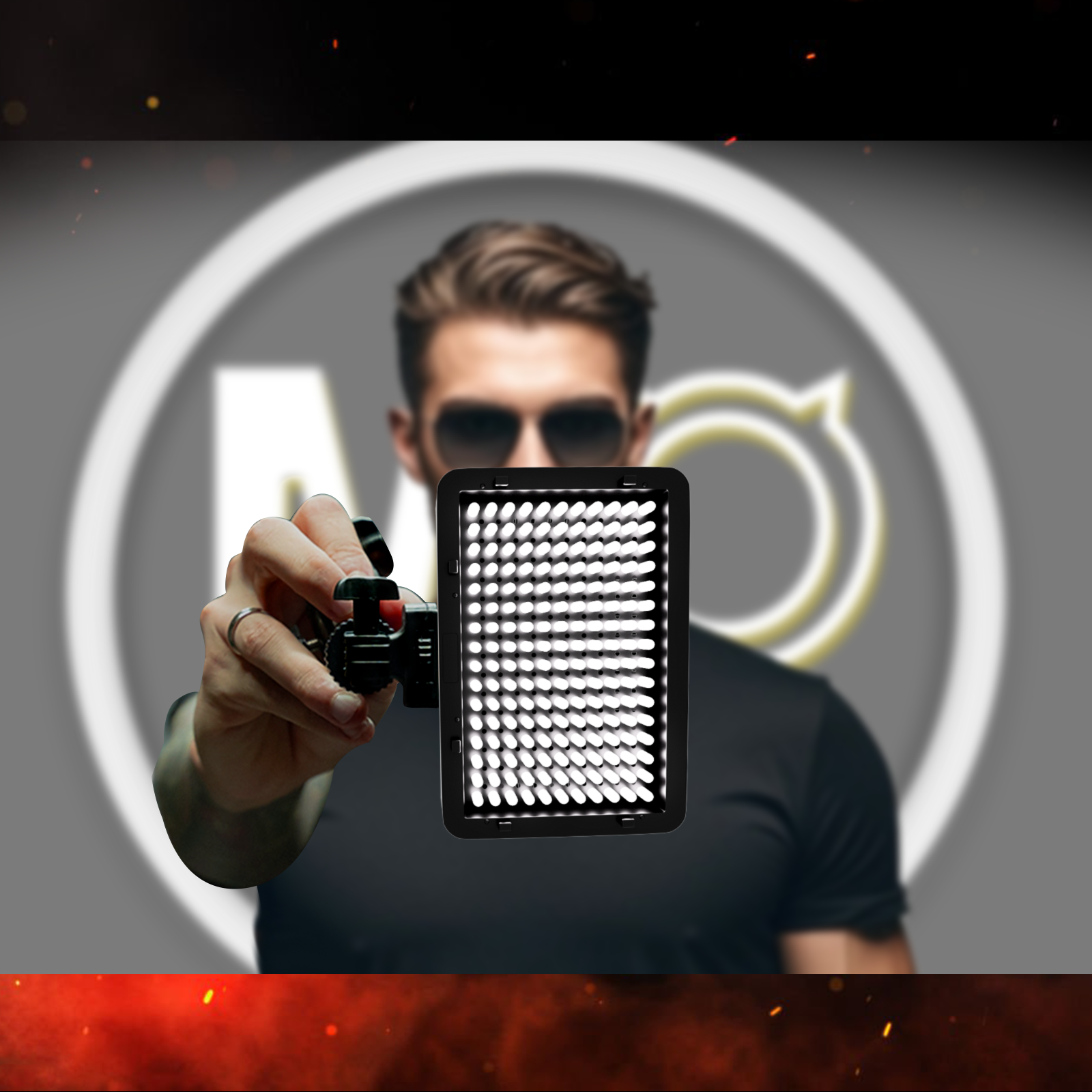 LBB Polarized LED Tattoo Work Light + Semi-Transparent Linear Polarized Glasses + Tripod Kit Tattoo Removal Light Protection Work Light Tattoo Accessories