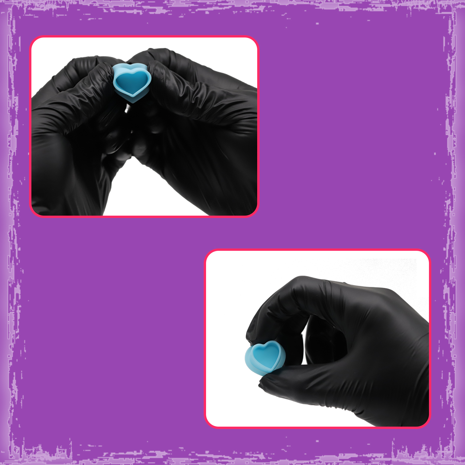 Heart Shape Tattoo Silicone Ink Cup
