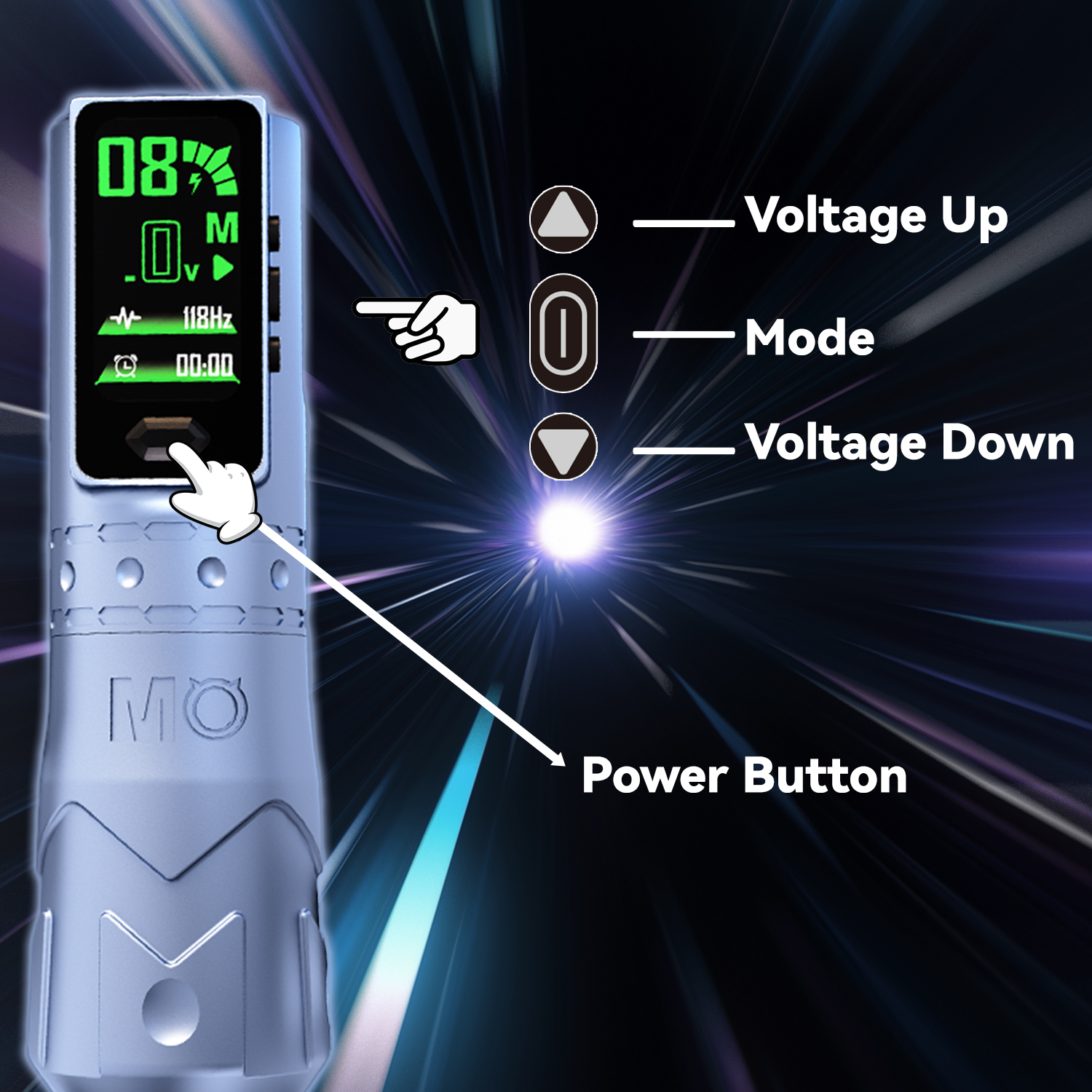 MO FINE 25 ULTRA Smart Direct Drive Wireless Tattoo Pen Machine Rechargeable wireless pen