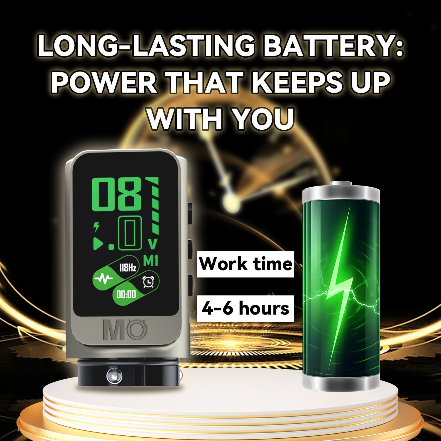 MO FINE 25 PRO Smart Adjustable Stroke Wireless Tattoo Pen Machine Professional Battery Machine
