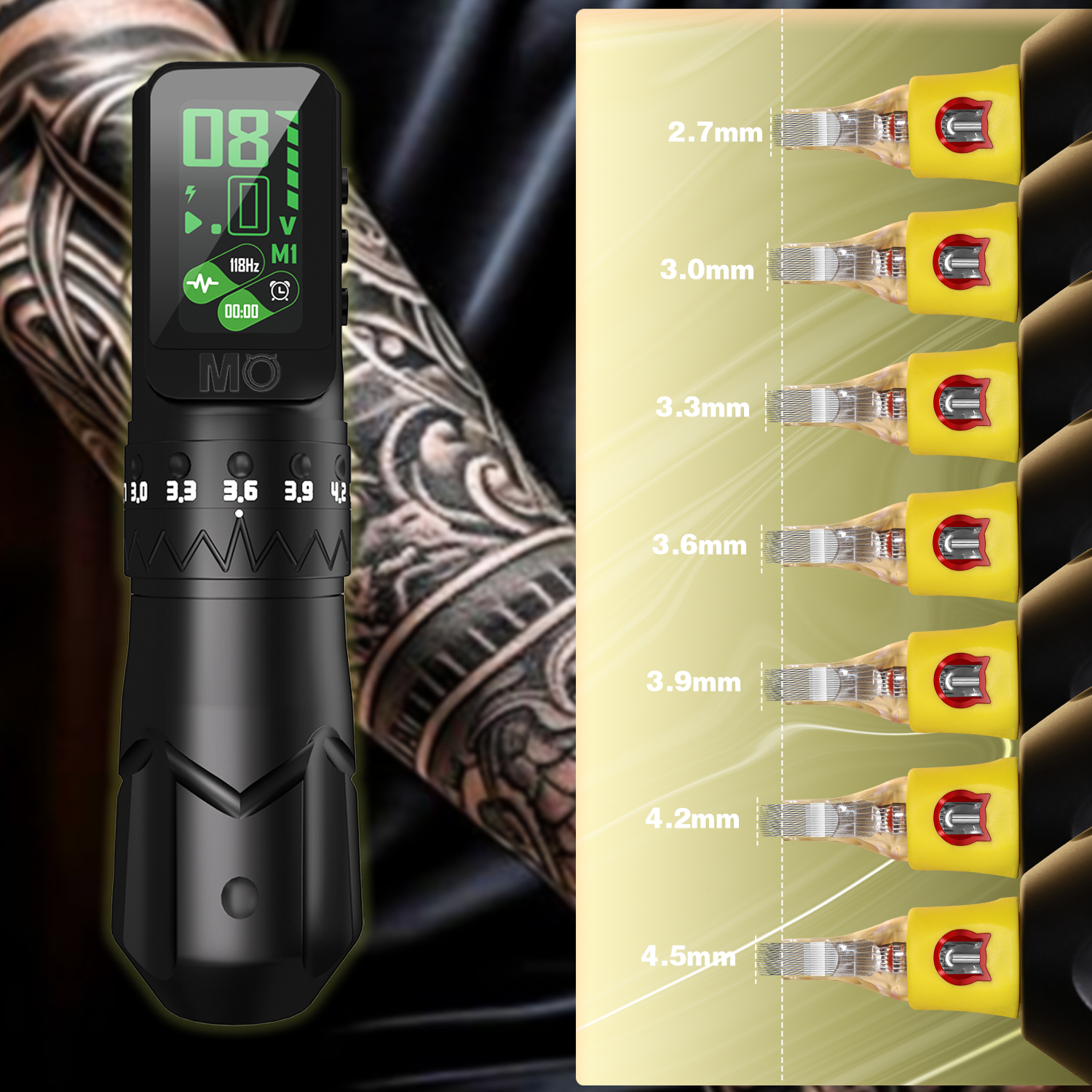 Unleash Creativity with Adjustable Stroke MO FINE 25 PRO Smart Wireless Tattoo Machine