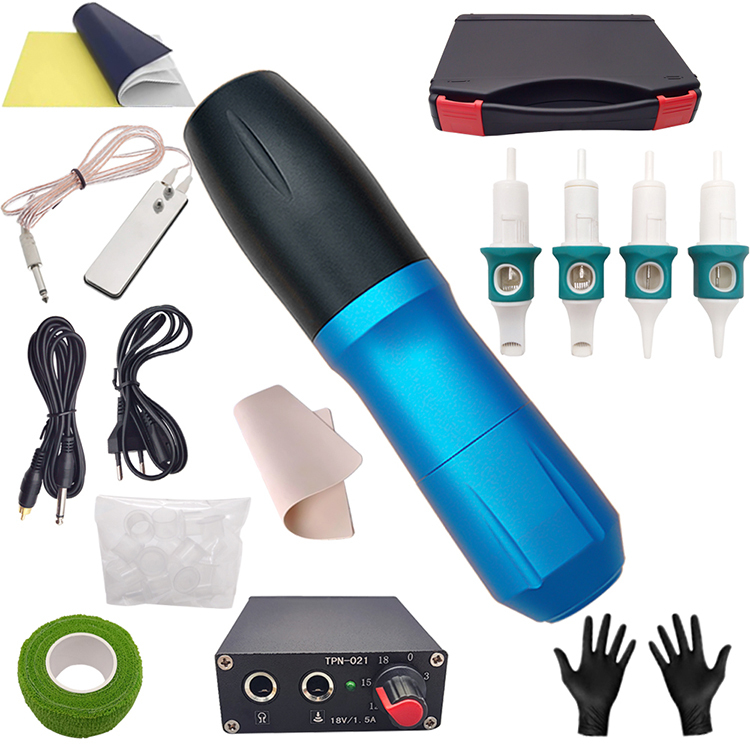 Tattoo Practice Tools For Beginners Multi-accessories Tattoo Tool Set Full Package Rotary Tattoo Pen Machine Kit