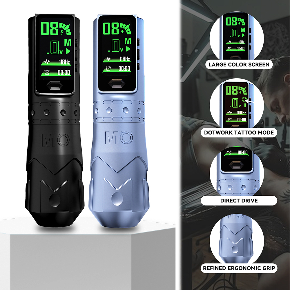 Stroke 4.0mm Ultra Screen Permanent Makeup MO FINE 25 ULTRA Smart Direct Drive Wireless Tattoo Pen Machine