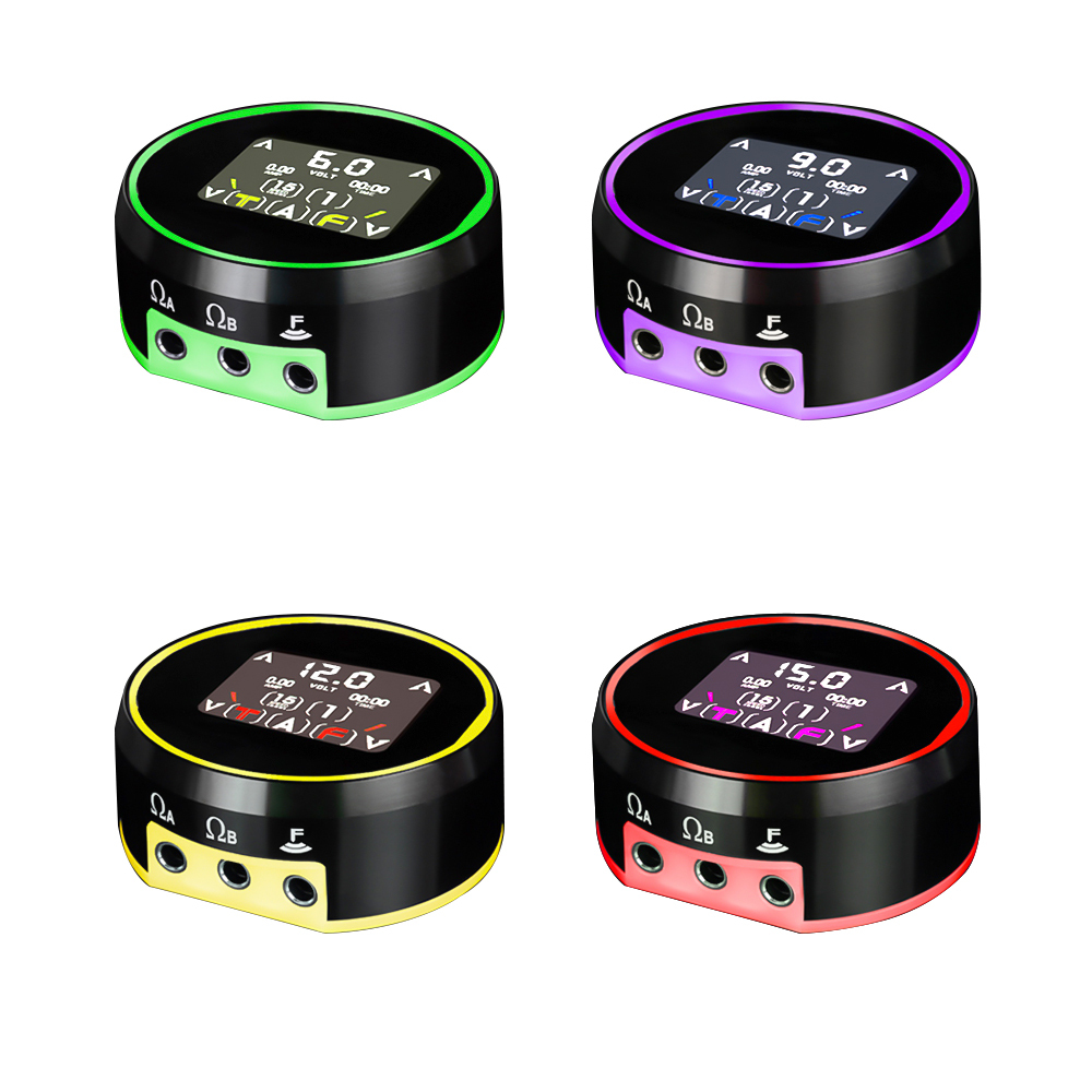 AURORA-3 LCD Tattoo Full Touch Colorful Screen Dotwork Function Power Supply With Power Adaptor