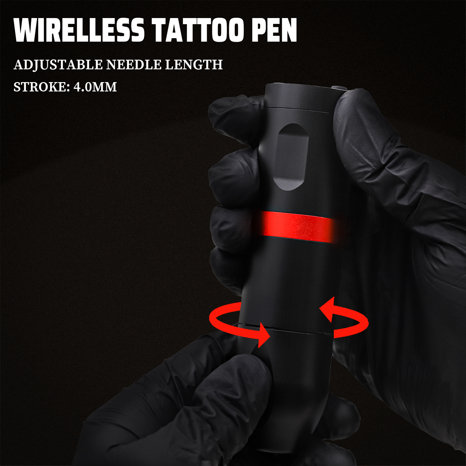 Tattoo Pen Kit Wireless Tattoo Machine Kit 20Pcs Tattoo Cartridge Needles Tattoo Gun Kit Professional Complete Tattoo Kit Tattoo Supplies for Beginners