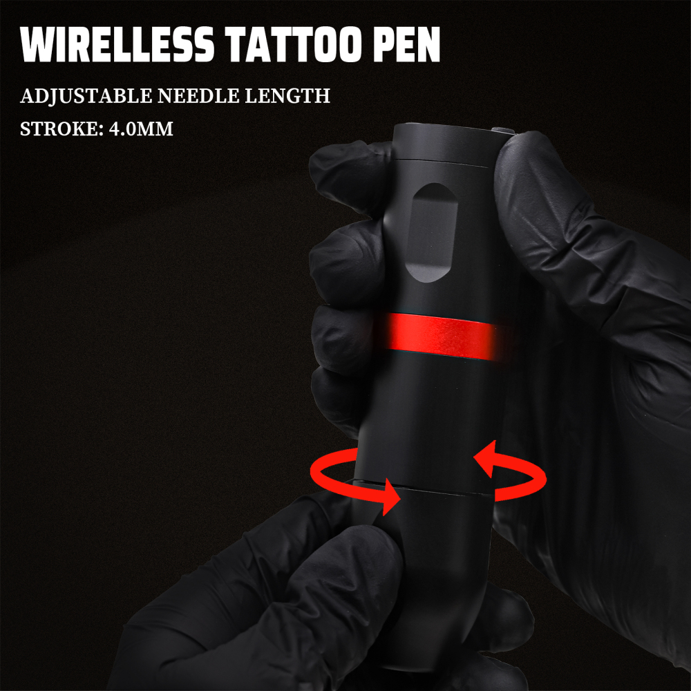 Tattoo Pen Kit Wireless Tattoo Machine Kit 20Pcs Tattoo Cartridge Needles Tattoo Gun Kit Professional Complete Tattoo Kit Tattoo Supplies for Beginners