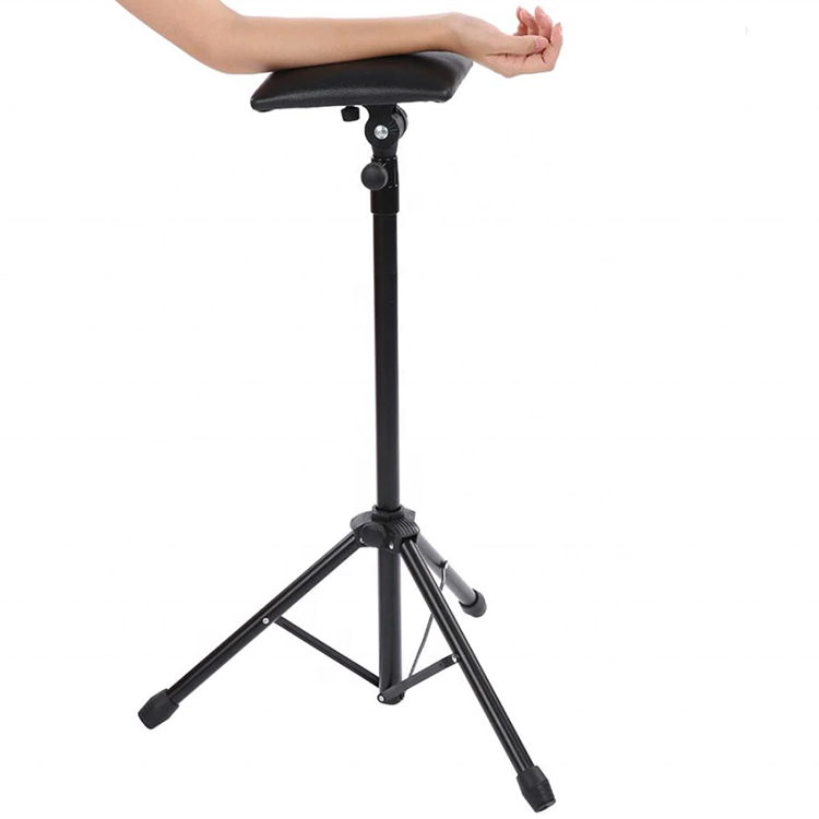Tattoo Armrest Stand Stable Base Height Adjust Waterproof PU Panel Tattoo Arm Leg Rest Pad Tattoo Armrest