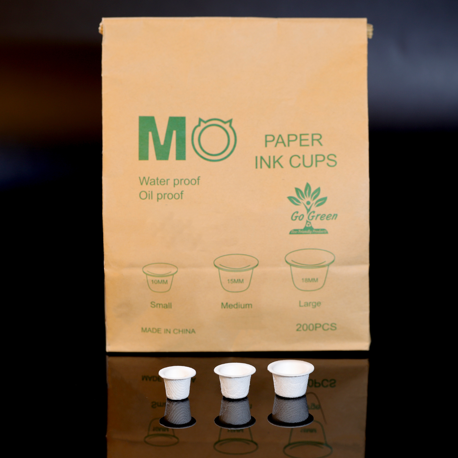 Eco-friendly Degradable MO Paper Tattoo Ink Cups Molong Tattoo Supply Tattoo Ink Cup Cartridge Needles Biodegradable Products Ink Cup