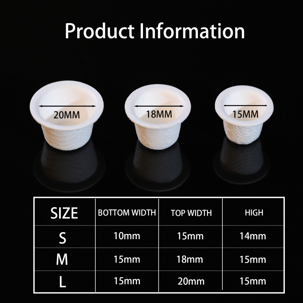 Eco-friendly Degradable MO Paper Tattoo Ink Cups Molong Tattoo Supply Tattoo Ink Cup Cartridge Needles Biodegradable Products Ink Cup