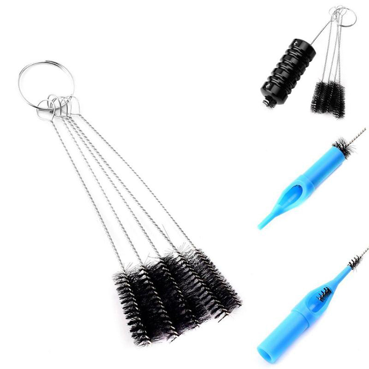 5pcs/set Tattoo Cleaning Brush Kit Tip Tattoo Cartridge Needles Grip Tips Coil Machine Clean Toool