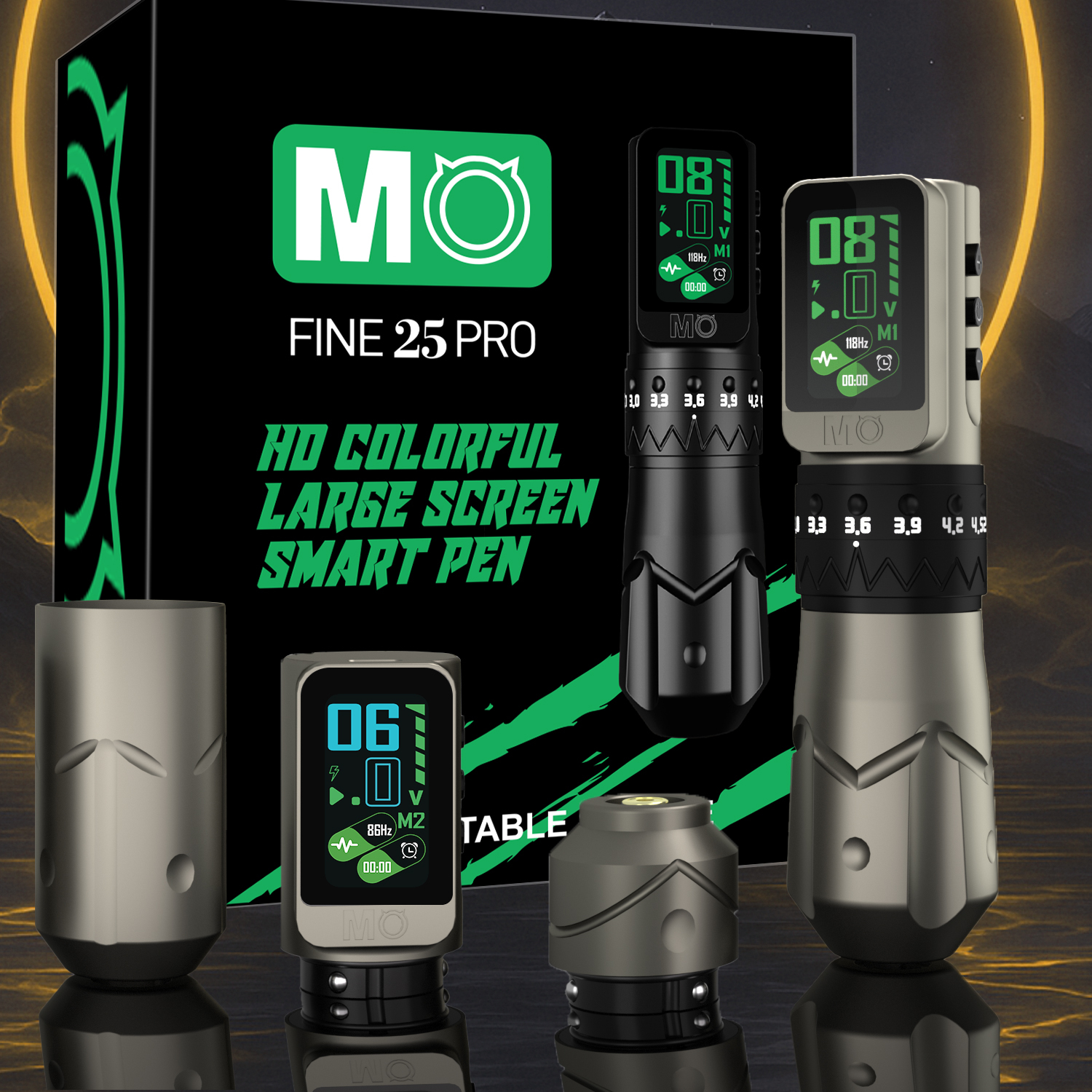 Unleash Creativity with Adjustable Stroke MO FINE 25 PRO Smart Wireless Tattoo Machine