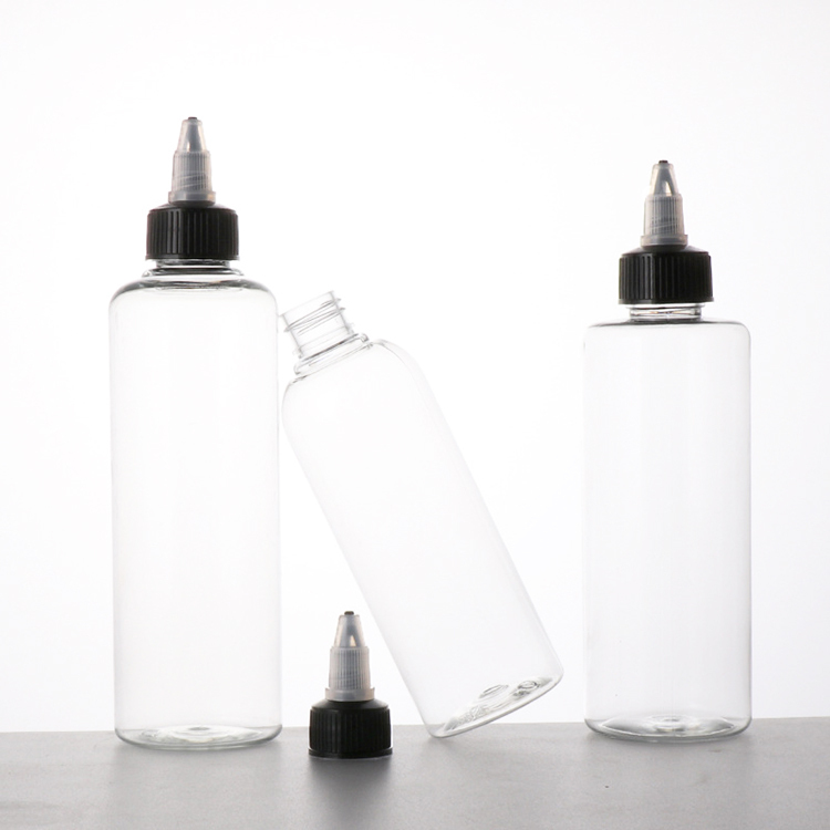 15ML/30ML/60ML/90ML/120ML White Twist Cap Empty Plastic Tattoo Ink Pigment Clear Bottle Dispensing bottles ink pigments