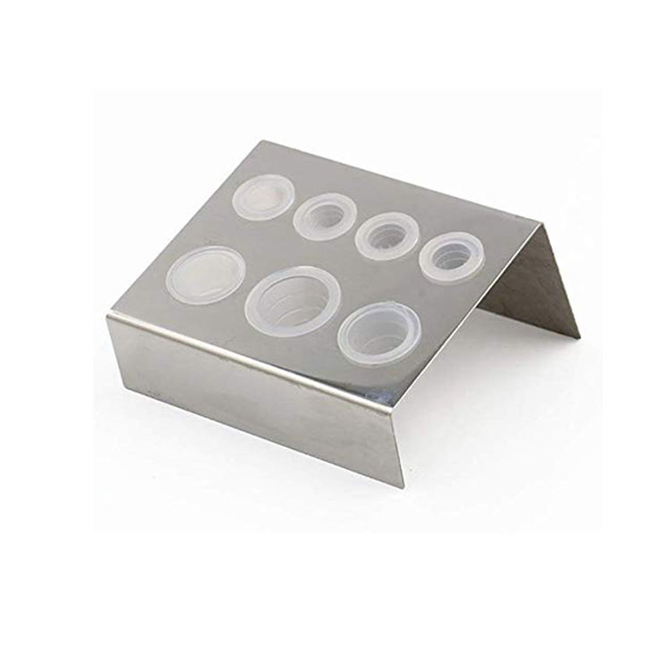 7pcs/22pcs Holes Container Stand Tattoo Pigment Accessories Stainless Steel Glass Cup Holder Microblading Permanent Makeup