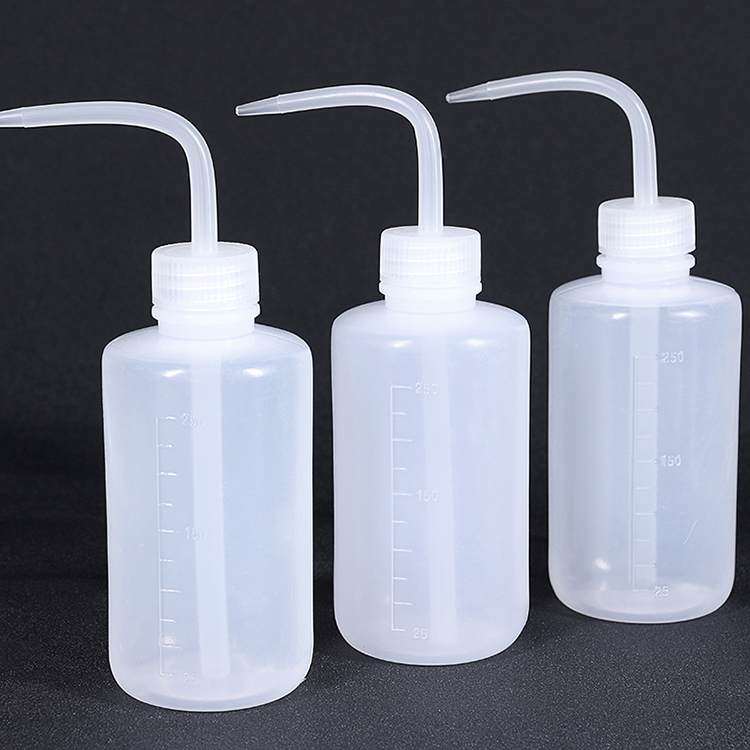 250ML/500ml Tattoo Washing Clean Squeeze Bottle Eyelash Extension Cleaning Laboratory Measuring Bottles Plastic Makeup Supplies