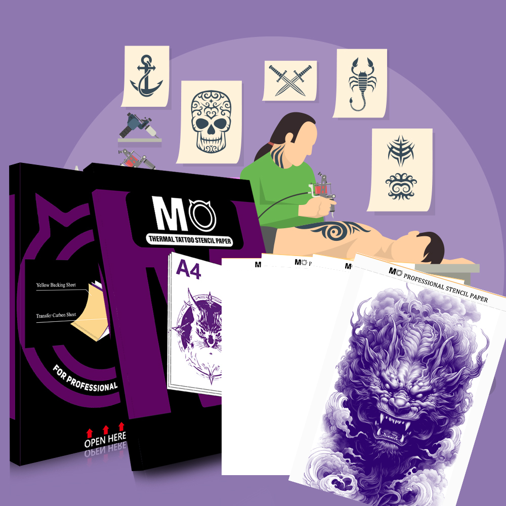 MO Tattoo Stencil Transfer Paper Printer Thermal Paper Sticker Thermal Paper Classic Tattoo Thermal Sheet