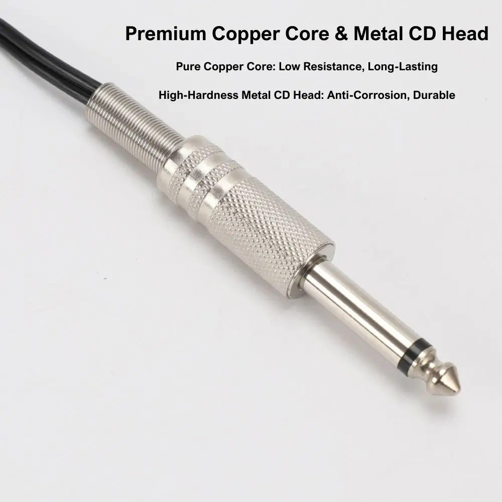1.8M Heavy Duty Tattoo Clip Cord Tattoo Power Cable for Tattoo Machine Gun Foot Pedal Power Supply Kits