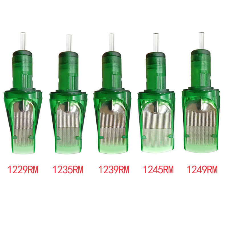 Big Size LBB Tattoo Cartridge Needles Disposable Tattoo Needle Supplies Curved Magnum 1249RM 1235M1