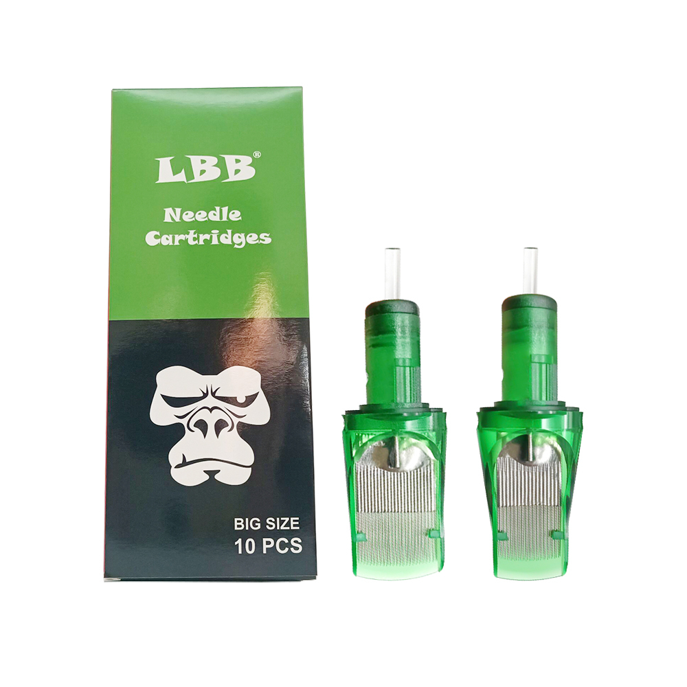Big Size LBB Tattoo Cartridge Needles Disposable Tattoo Needle Supplies Curved Magnum 1249RM 1235M1