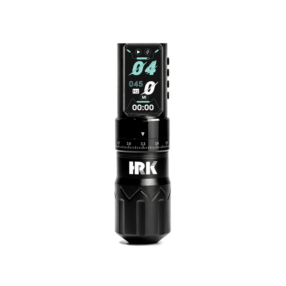 HRK H26 Smart Adjustable Stroke Wireless Tattoo Pen Machine 12V 8500RPM Dual Battery Rotary Tattoo Gun For Body Art