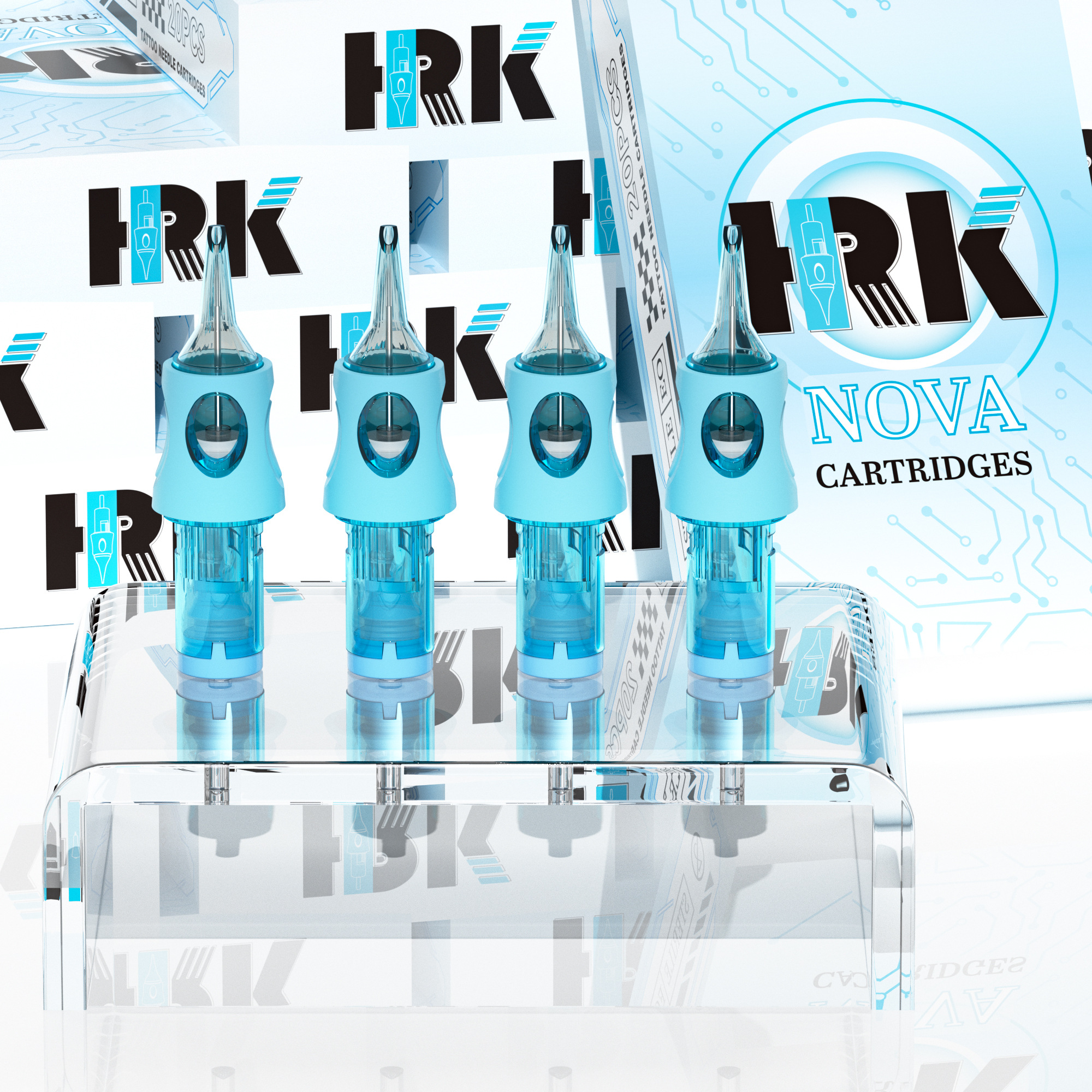 HRK NOVA Tattoo Cartridge Needles Factory Price for Tattoo Shop Supply Bugpin Membrane Tattoo Needle for Body Art RL