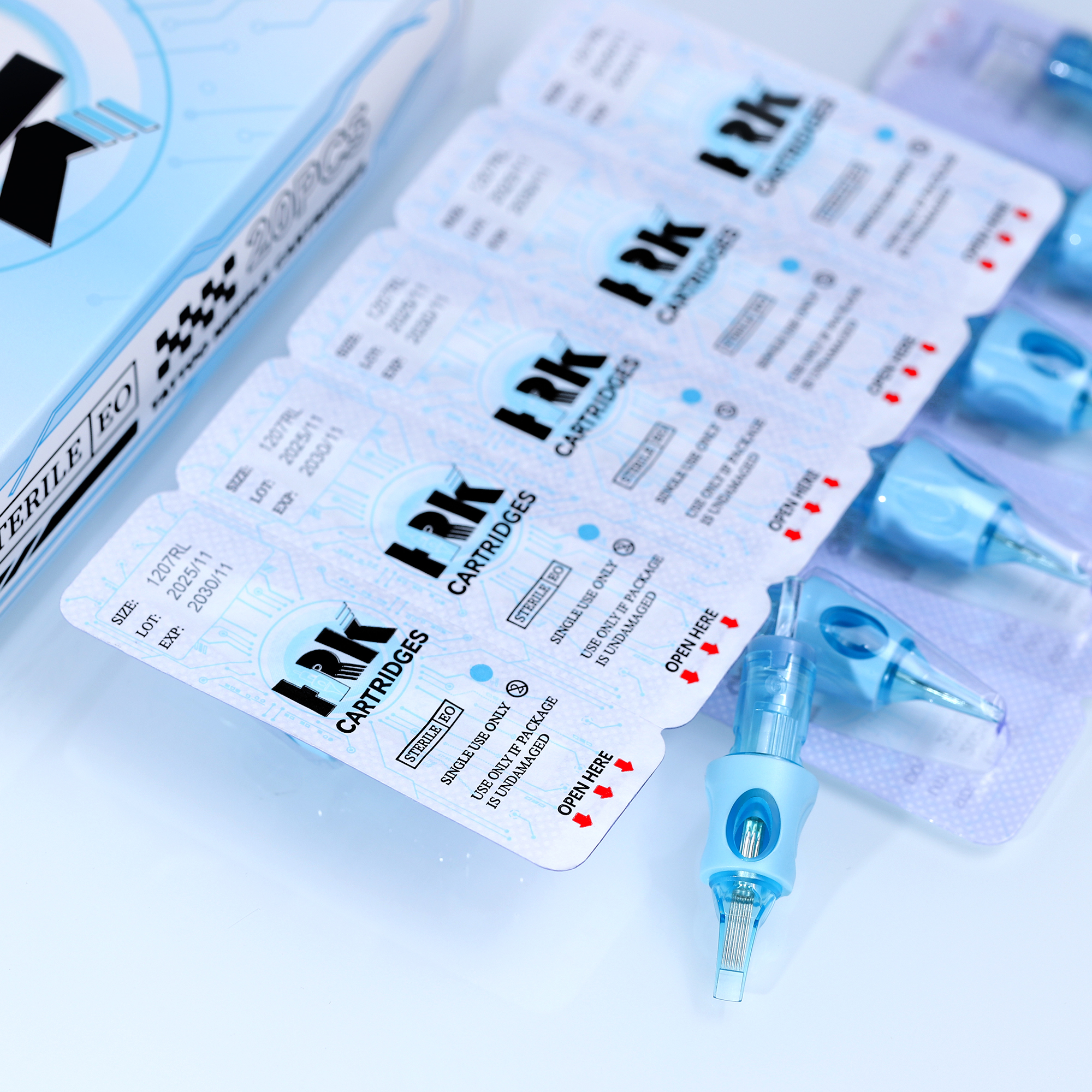 HRK NOVA Tattoo Cartridge Needles Factory Price for Tattoo Shop Supply Bugpin Membrane Tattoo Needle for Body Art RL