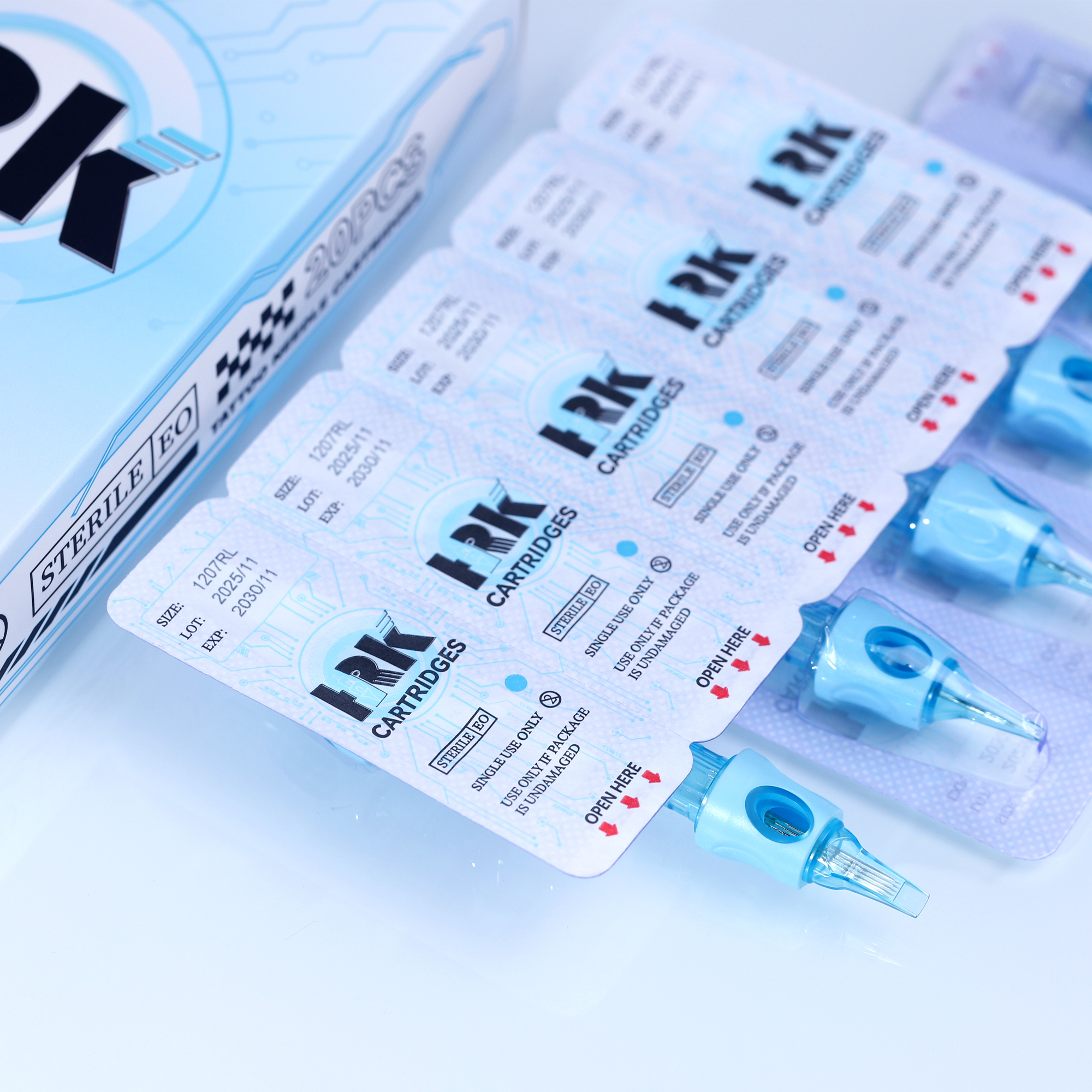 HRK NOVA Tattoo Cartridge Needles Factory Price for Tattoo Shop Supply Bugpin Membrane Tattoo Needle for Body Art RS