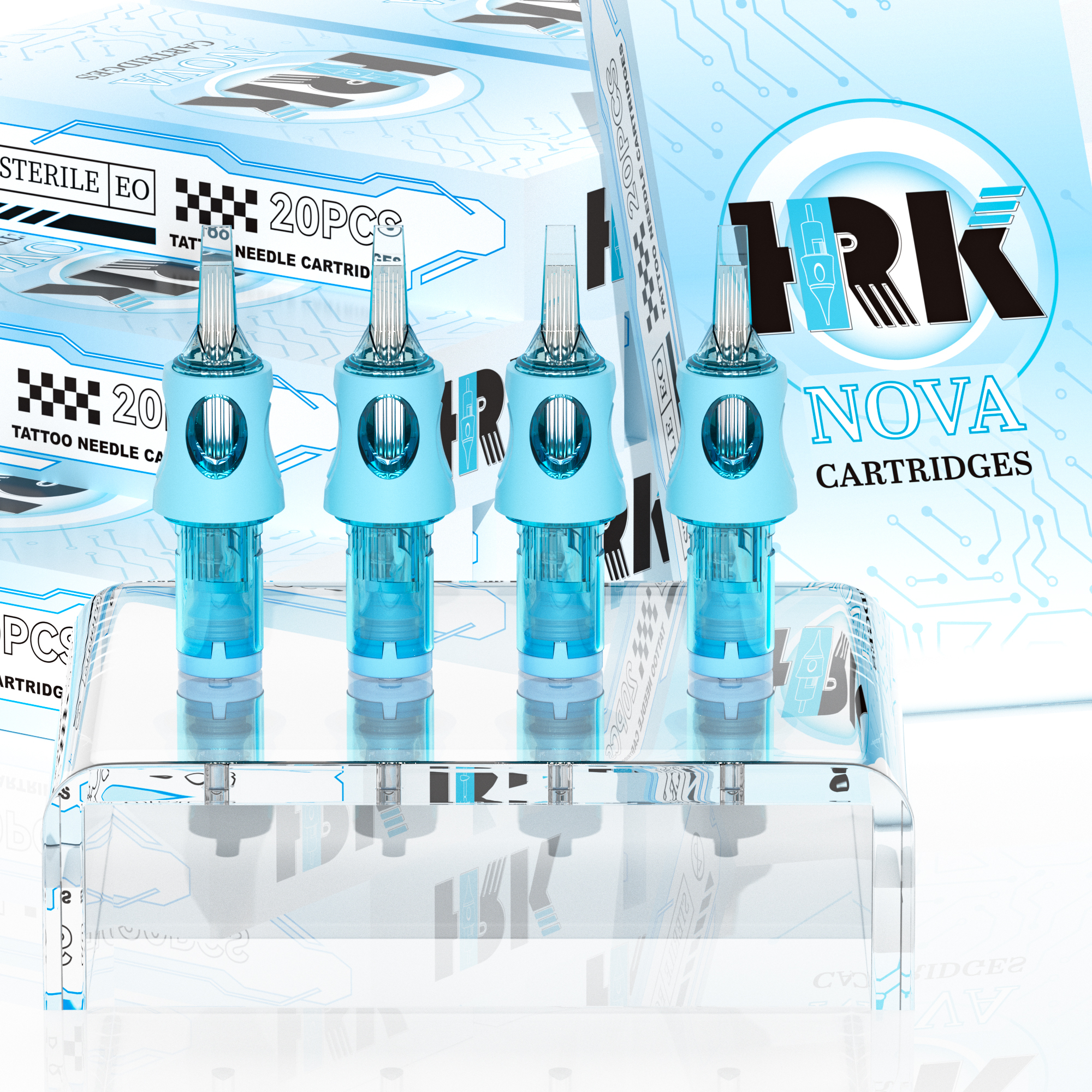 HRK NOVA Tattoo Cartridge Needles Factory Price for Tattoo Shop Supply Bugpin Membrane Tattoo Needle for Body Art RM