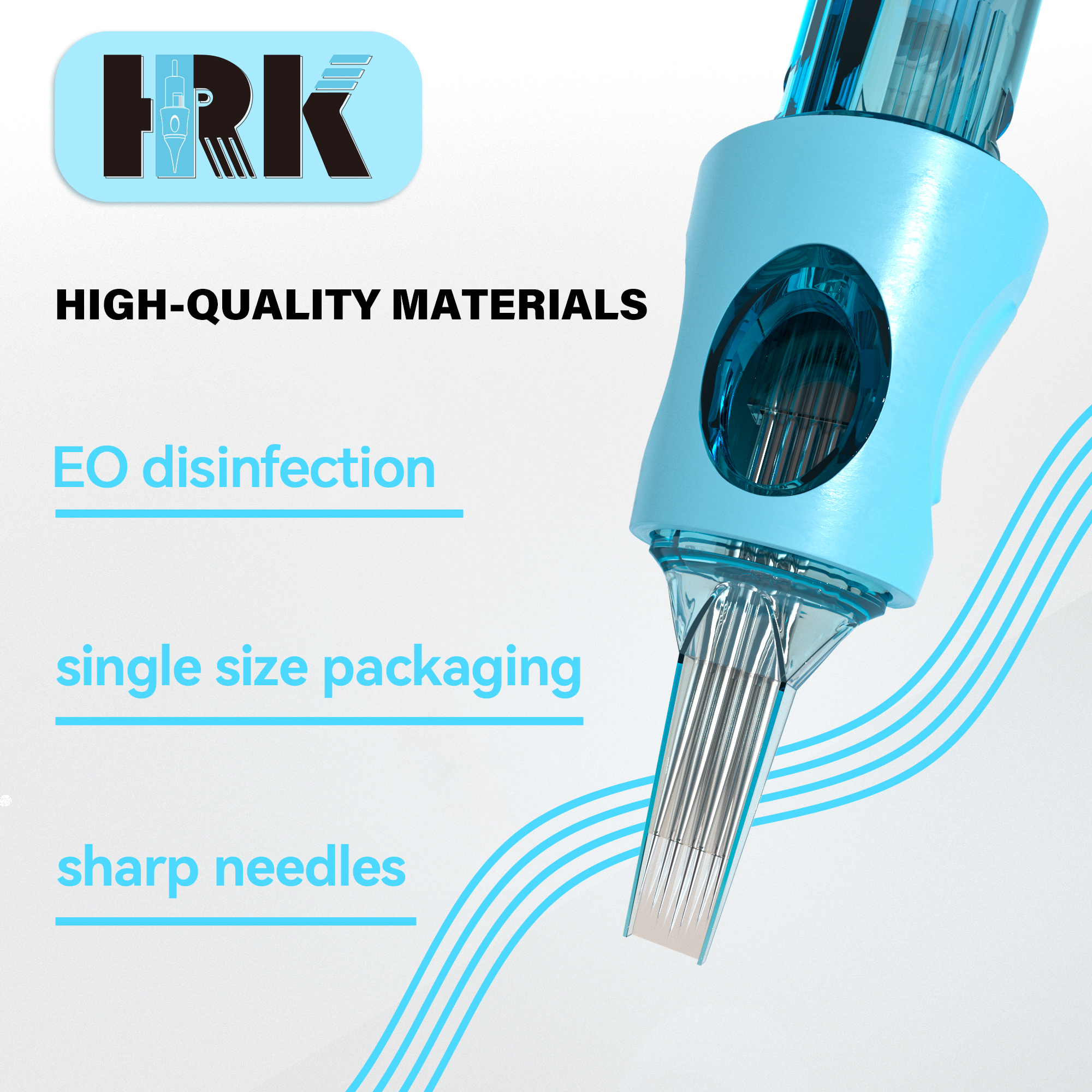HRK NOVA Tattoo Cartridge Needles Factory Price for Tattoo Shop Supply Bugpin Membrane Tattoo Needle for Body Art RL