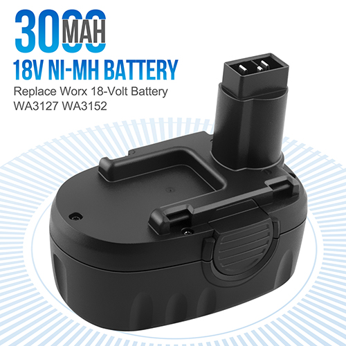 Zuliati 3600mAh WA3127 Ni-Mh Replacement Battery Compatible With Worx 18v Battery