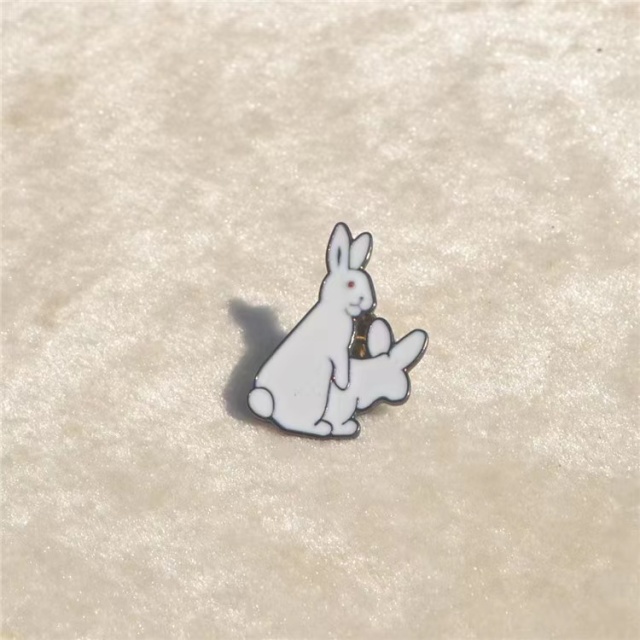 bespoke lapel pins white rabbit