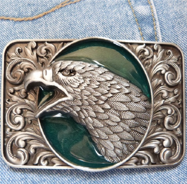 bespoke belt buckle freedom eagle