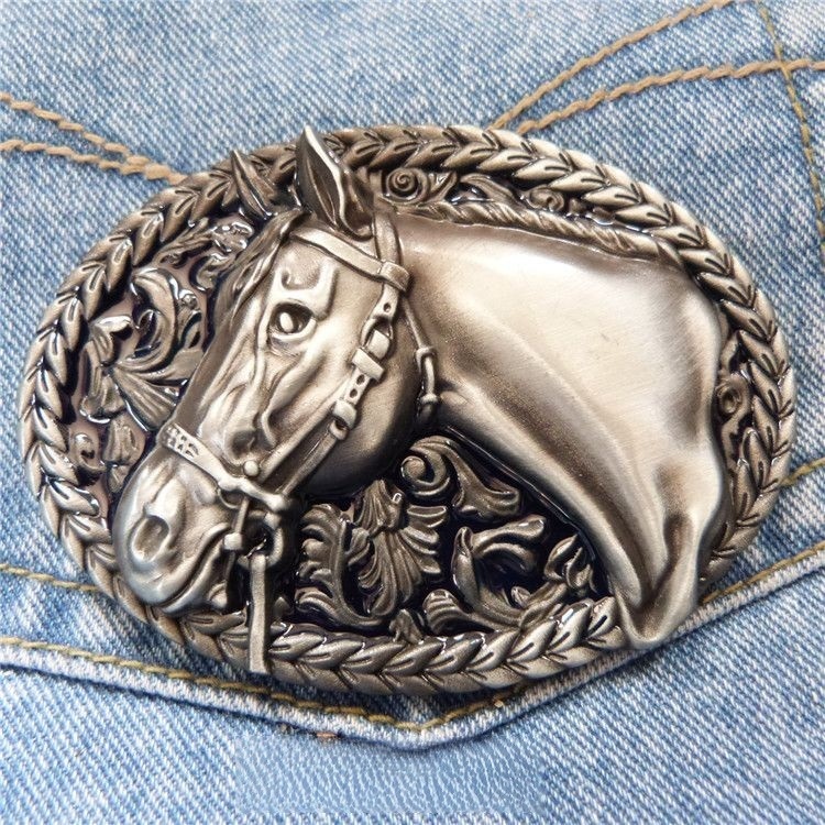 bespoke belt buckle west horse